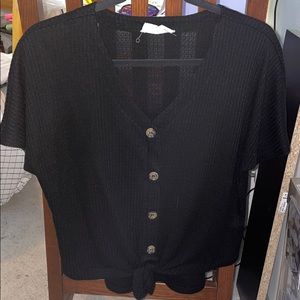 button up, blousy shirt